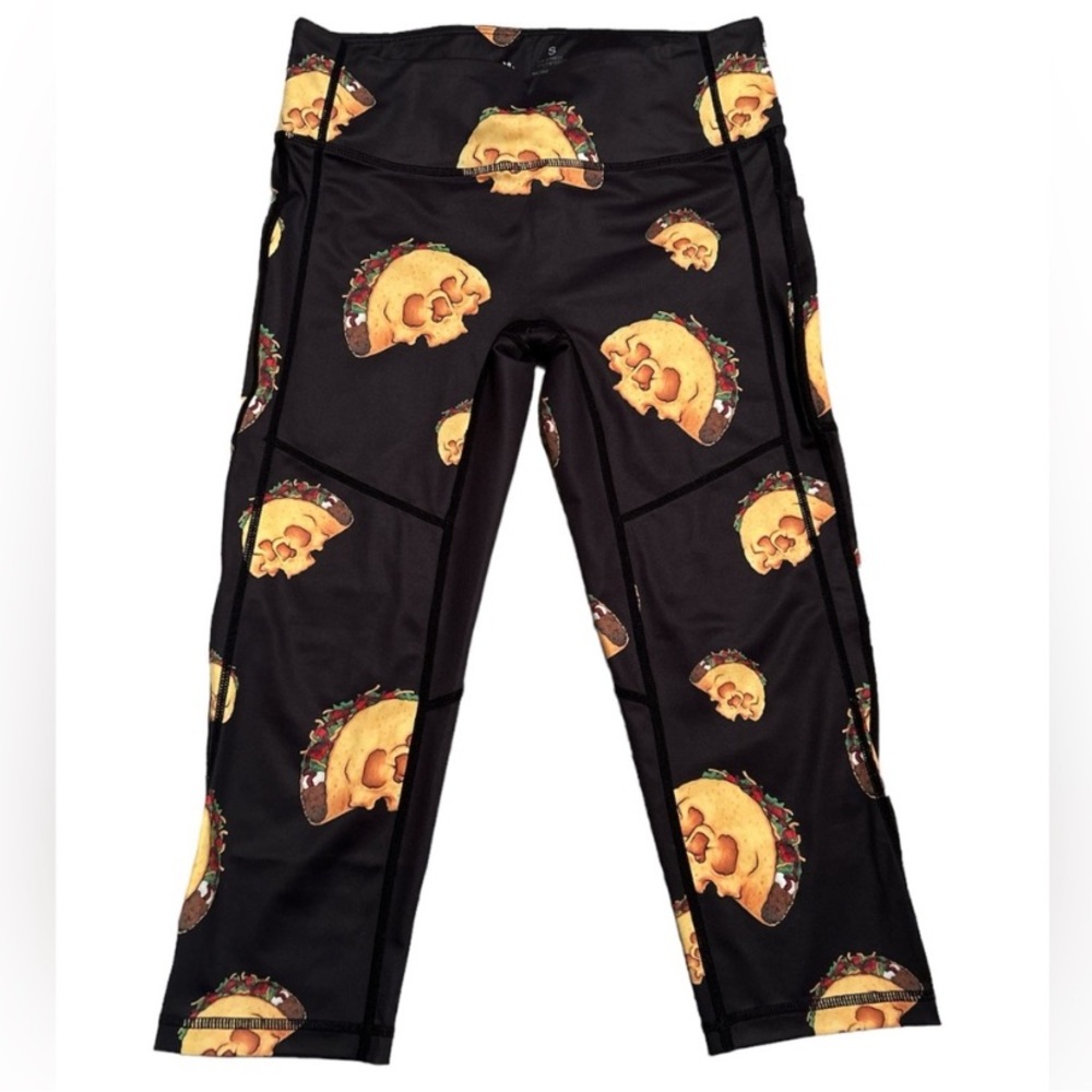 Beast Worx Taco Skull Cropped Legging